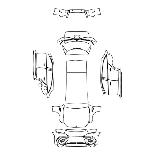 Pre-Cut PPF Mercedes-Benz E Class Wagon Estate AMG E53 2024 - PPF-Kits