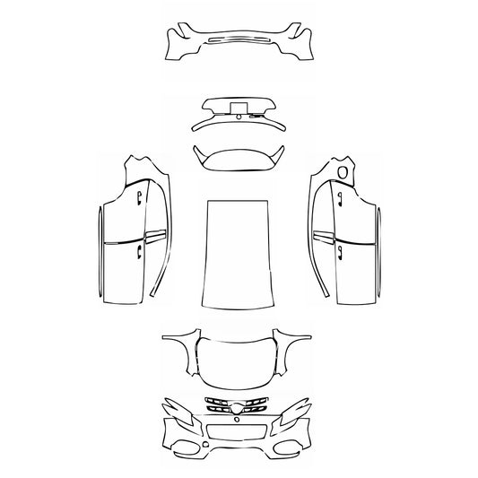 Pre-Cut PPF Mercedes-Benz GLA Sport 2018 - PPF-Kits