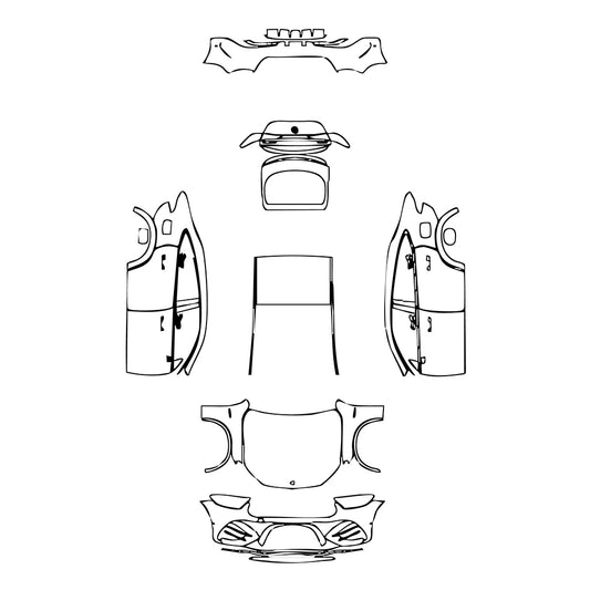 Pre-Cut PPF Mercedes-Benz GLC Coupe AMG GLC 63 S e Performance 2025 - PPF-Kits