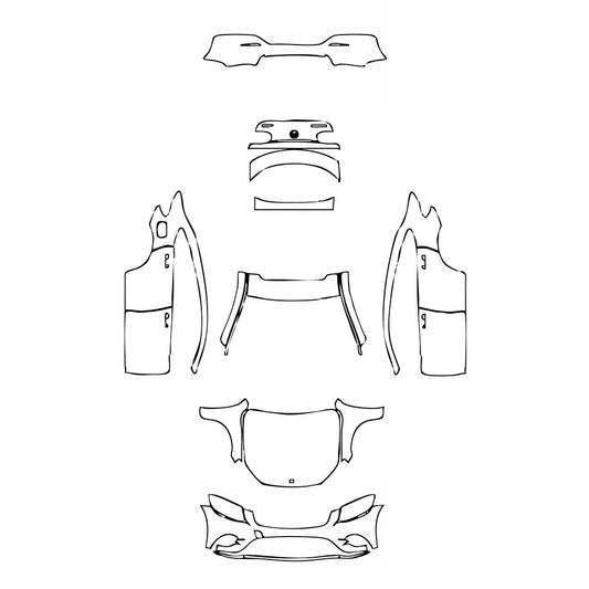Pre-Cut PPF Mercedes-Benz GLC Coupe AMG line 2019 - PPF-Kits