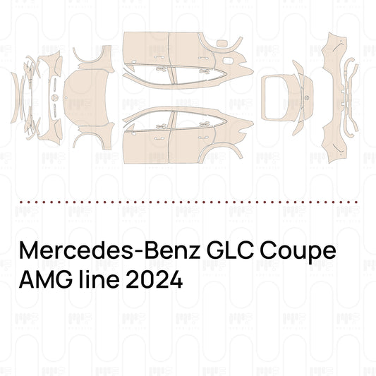 PPF prédécoupé Mercedes-Benz GLC Coupe AMG line 2024