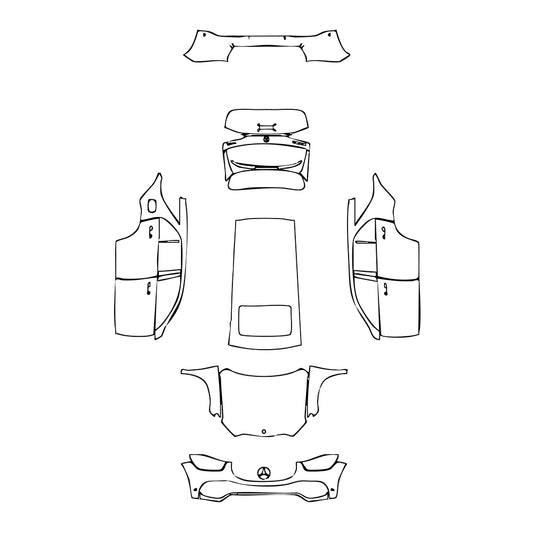 Pre-Cut PPF Mercedes-Benz GLE GLE SUV Base 2022 - PPF-Kits