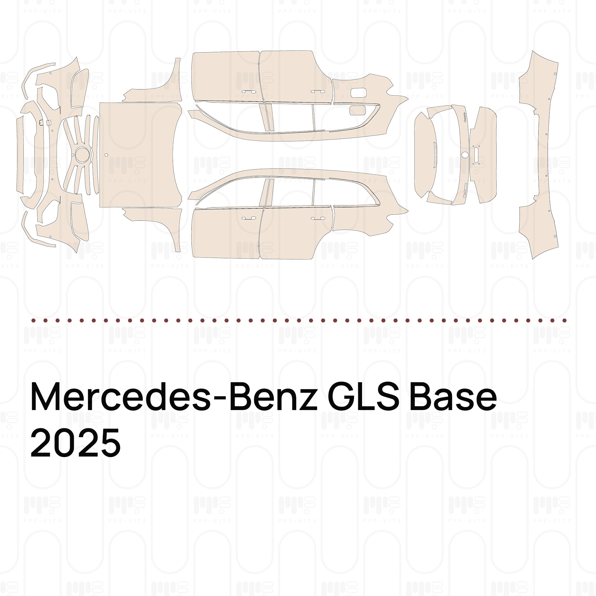 Pre Cut Ppf Mercedes Benz Gls Amg Gls 63 2025