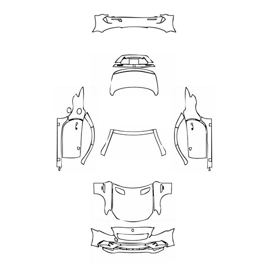Pre-Cut PPF Mercedes-Benz SLC AMG 43 2017 - PPF-Kits