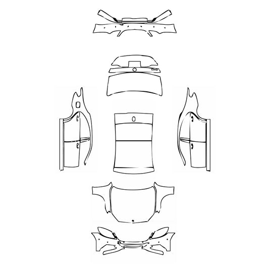 Pre-Cut PPF Mercedes-Benz S Class Sedan Base Extended Wheelbase 2014 - PPF-Kits