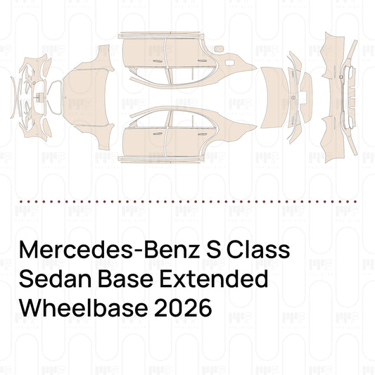 PPF prédécoupé Mercedes-Benz S Class Sedan Base Extended Wheelbase 2026