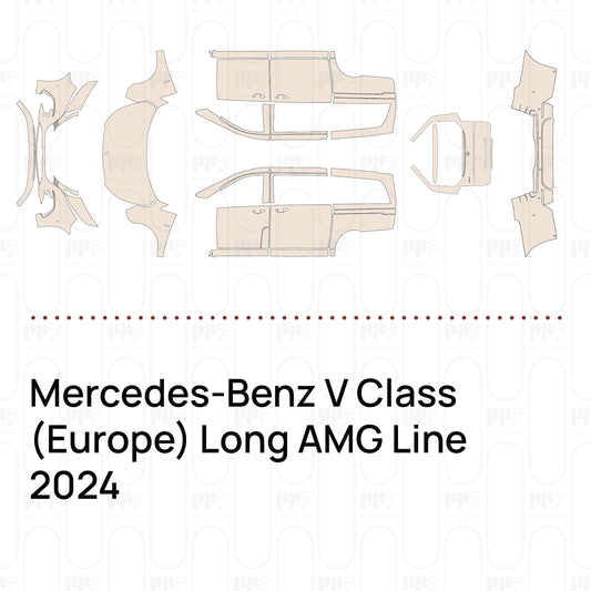 PPF prédécoupé Mercedes-Benz V Class (Europe) Long AMG Line 2024