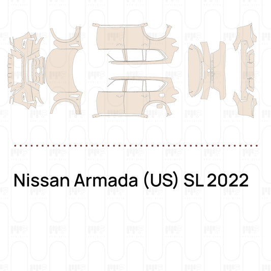 PPF prédécoupé Nissan Armada (US) SL 2022