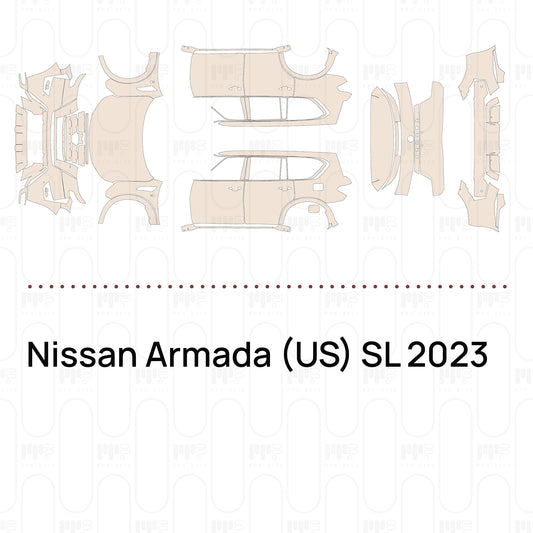 PPF prédécoupé Nissan Armada (US) SL 2023