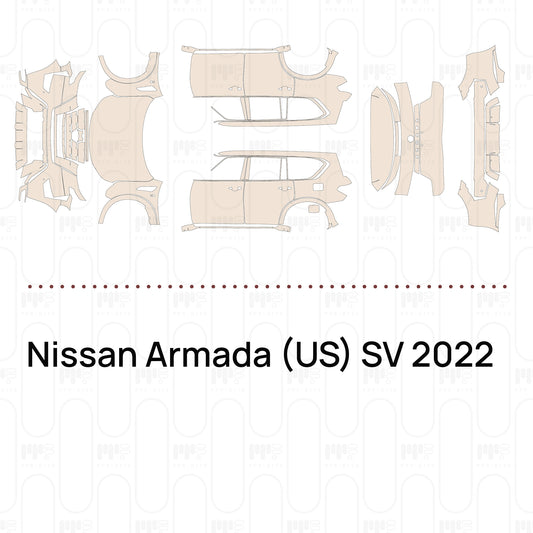 PPF prédécoupé Nissan Armada (US) SV 2022
