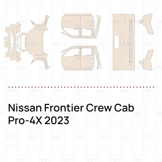 PPF prédécoupé Nissan Frontier Crew Cab Pro-4X 2023