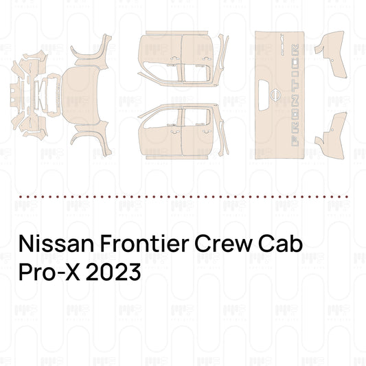 PPF prédécoupé Nissan Frontier Crew Cab Pro-X 2023