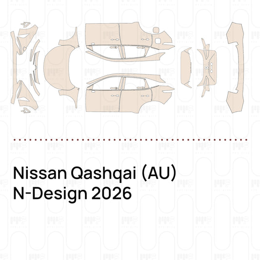 PPF prédécoupé Nissan Qashqai (AU) N-Design 2026