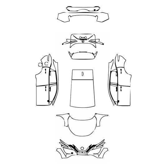 Pre-Cut PPF Nissan Qashqai (AU) ST+ 2023 - PPF-Kits