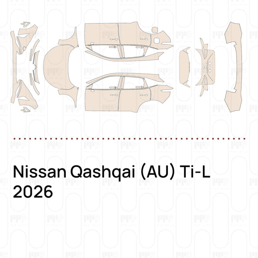 PPF prédécoupé Nissan Qashqai (AU) Ti-L 2026