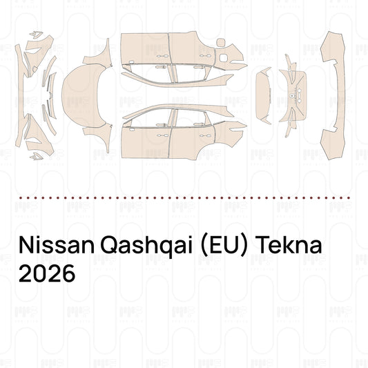 PPF prédécoupé Nissan Qashqai (EU) Tekna 2026