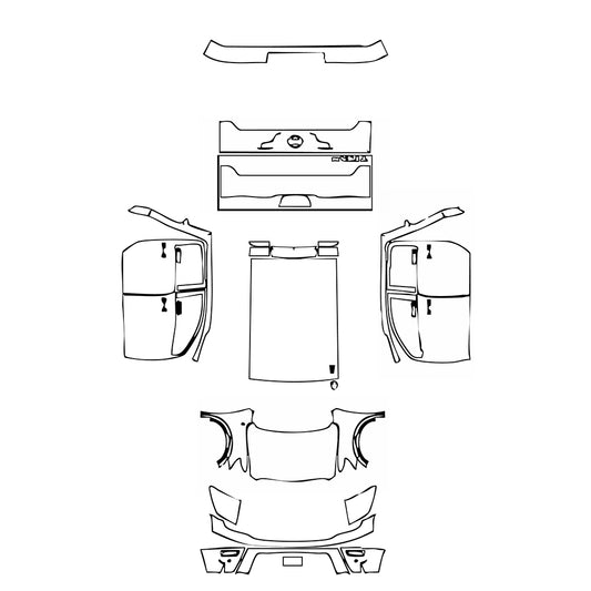 Pre-Cut PPF Nissan Titan Crew Cab Platinum 2024 - PPF-Kits