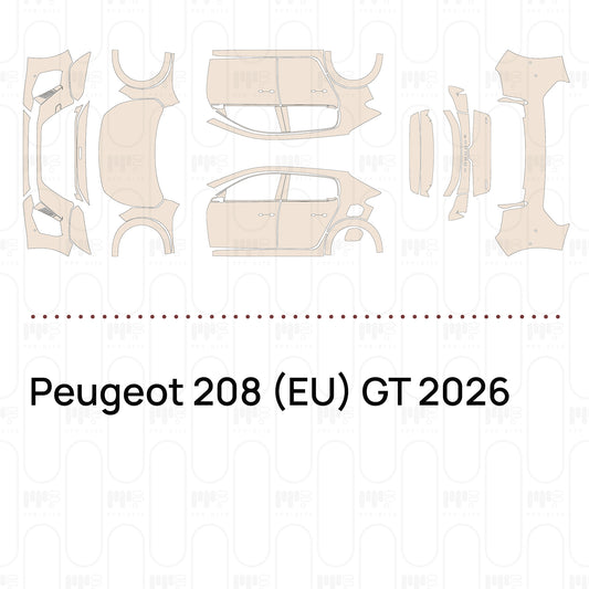 PPF prédécoupé Peugeot 208 (EU) GT 2026
