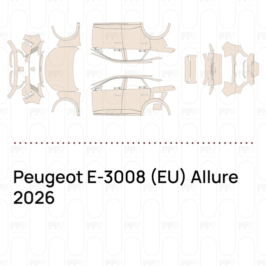 PPF prédécoupé Peugeot E-3008 (EU) Allure 2026