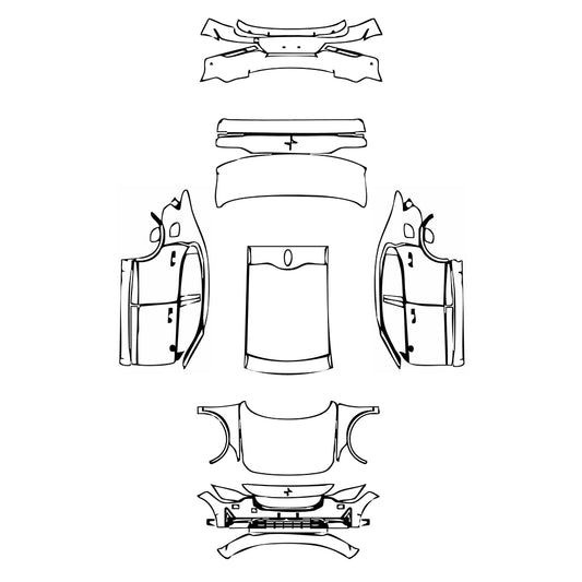 Pre-Cut PPF Polestar Polestar 2 2023 - PPF-Kits