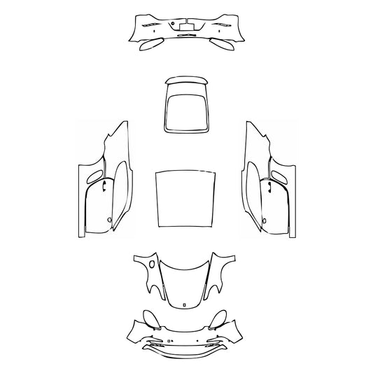Pre-Cut PPF Porsche 718 Cayman Cayman GTS 2024 - PPF-Kits