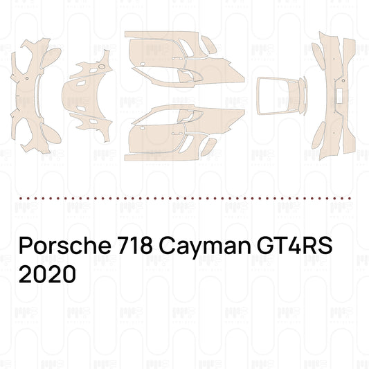 PPF prédécoupé Porsche 718 Cayman GT4RS 2020