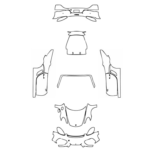 Pre-Cut PPF Porsche 718 Spyder 2021 - PPF-Kits
