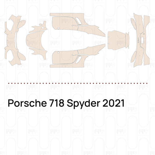 PPF prédécoupé Porsche 718 Spyder 2021