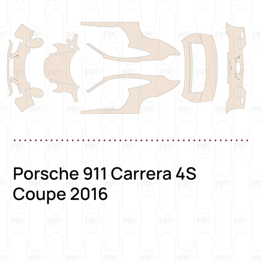 PPF prédécoupé Porsche 911 Carrera 4S Coupe 2016