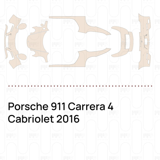 PPF prédécoupé Porsche 911 Carrera 4 Cabriolet 2016