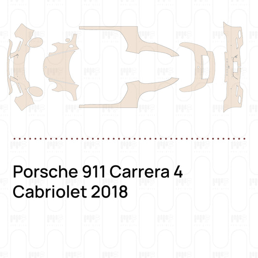 PPF prédécoupé Porsche 911 Carrera 4 Cabriolet 2018