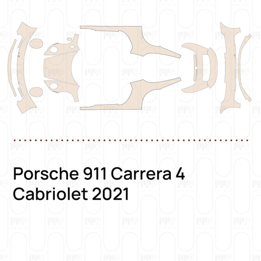 PPF prédécoupé Porsche 911 Carrera 4 Cabriolet 2021
