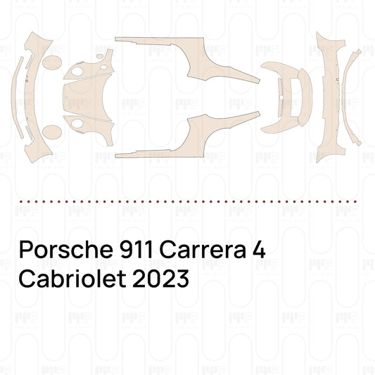 PPF prédécoupé Porsche 911 Carrera 4 Cabriolet 2023
