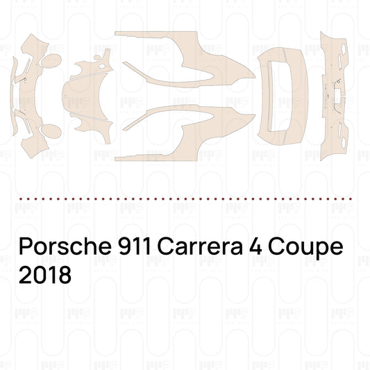 PPF prédécoupé Porsche 911 Carrera 4 Coupe 2018