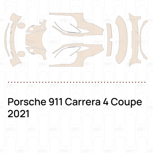 PPF prédécoupé Porsche 911 Carrera 4 Coupe 2021