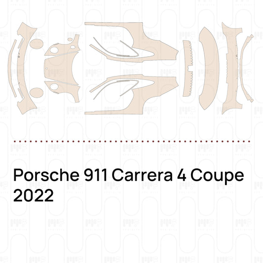 PPF prédécoupé Porsche 911 Carrera 4 Coupe 2022