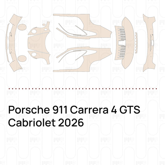 PPF prédécoupé Porsche 911 Carrera 4 GTS Cabriolet 2026