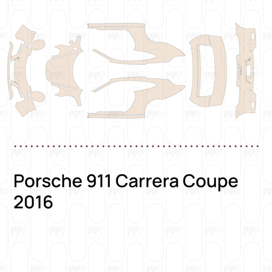PPF prédécoupé Porsche 911 Carrera Coupe 2016