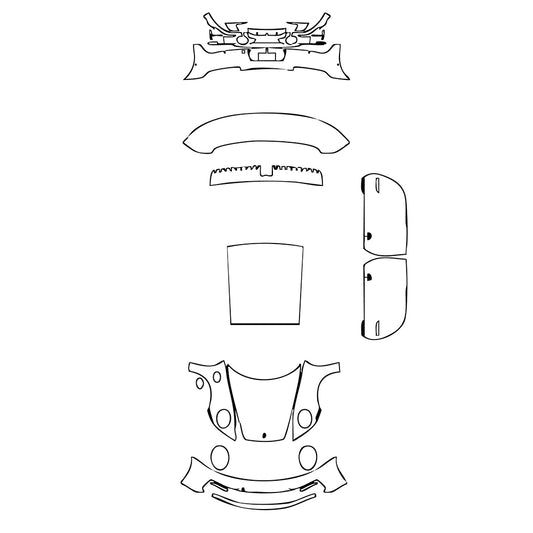 Pre-Cut PPF Porsche 911 Carrera GTS Coupe 2023 - PPF-Kits