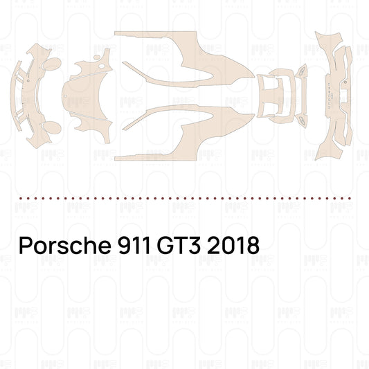 PPF prédécoupé Porsche 911 GT3 2018