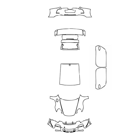 Pre-Cut PPF Porsche 911 GT3 RS 2012 - PPF-Kits