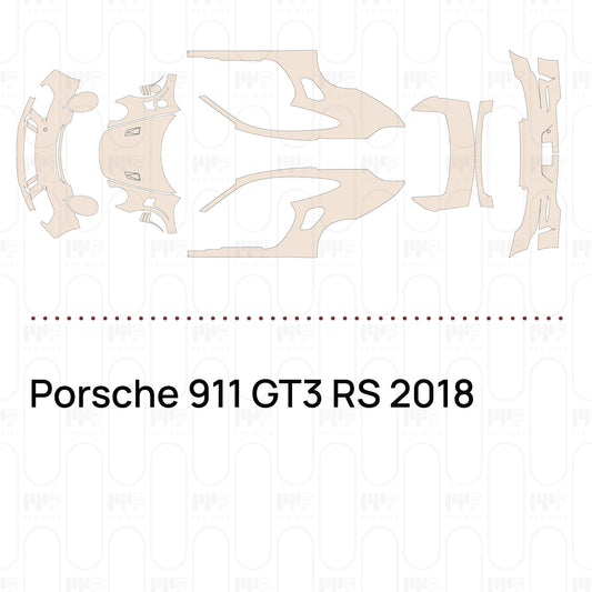PPF prédécoupé Porsche 911 GT3 RS 2018