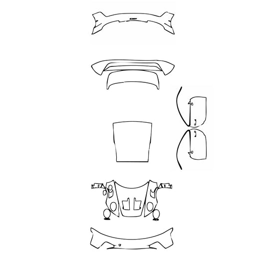 Pre-Cut PPF Porsche 911 GT3 RS 2024 - PPF-Kits