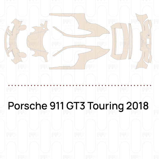 PPF prédécoupé Porsche 911 GT3 Touring 2018