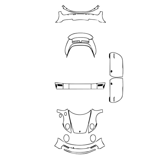 Pre-Cut PPF Porsche 911 Targa 4 2020 - PPF-Kits