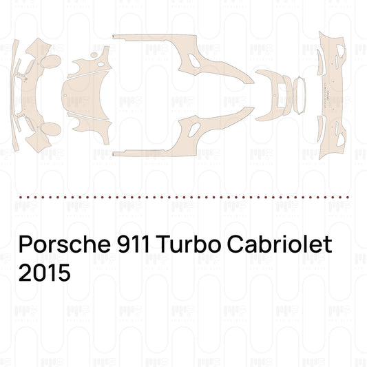 PPF prédécoupé Porsche 911 Turbo Cabriolet 2015