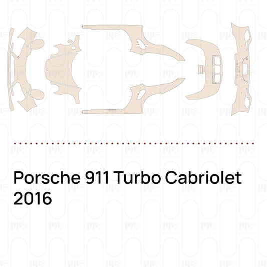 PPF prédécoupé Porsche 911 Turbo Cabriolet 2016