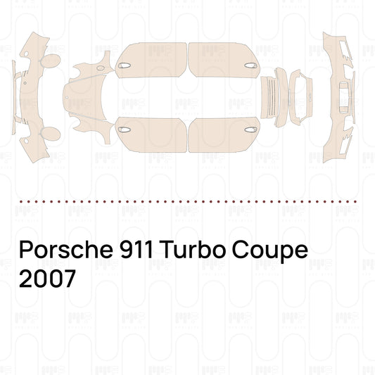 PPF prédécoupé Porsche 911 Turbo Coupe 2007