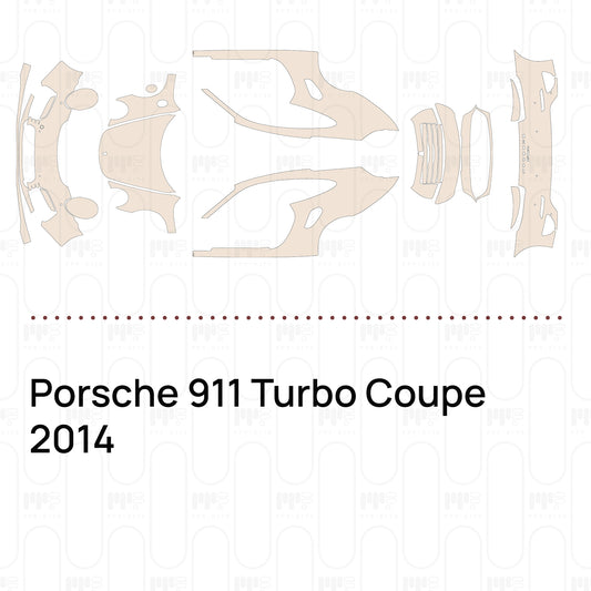 PPF prédécoupé Porsche 911 Turbo Coupe 2014