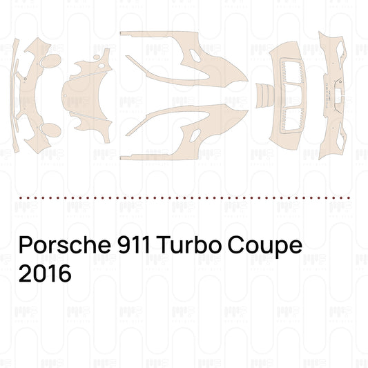 PPF prédécoupé Porsche 911 Turbo Coupe 2016